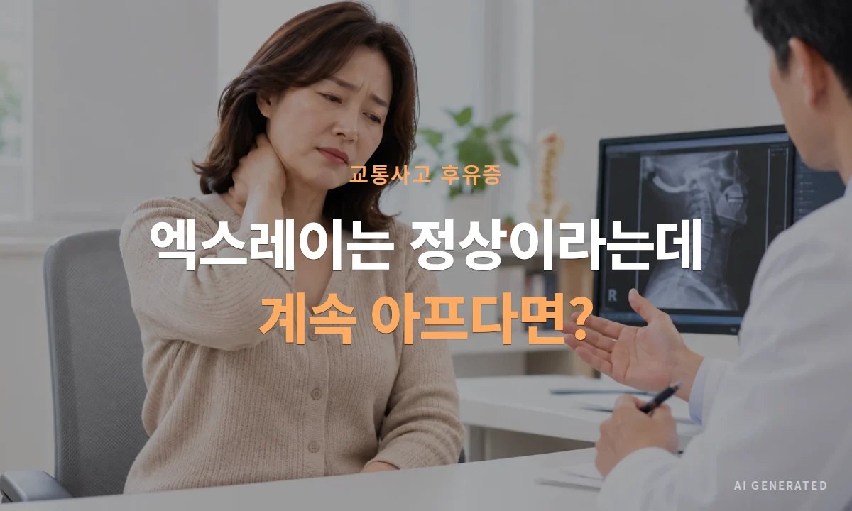 교통사고 후유증, 엑스레이는 이상 없다는데 왜 계속 아플까요?